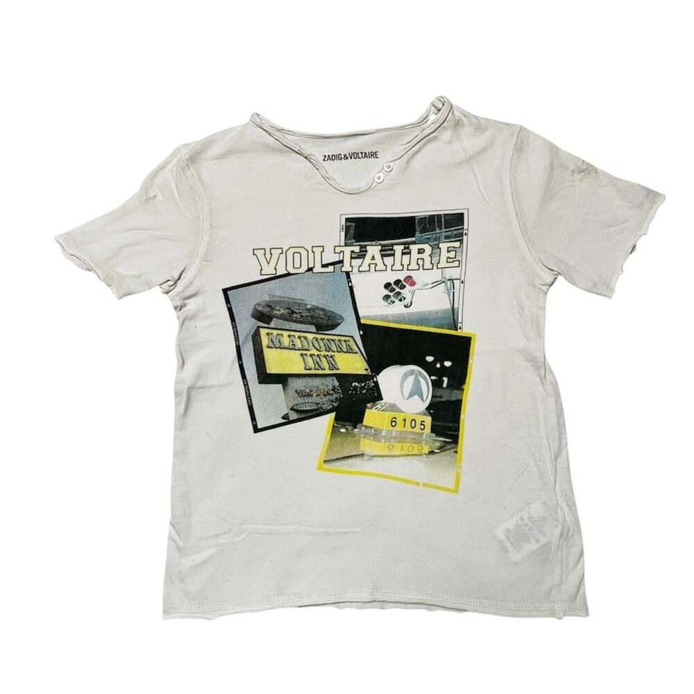 Zadig & Voltaire Road Trip Graphic Tee Size 8